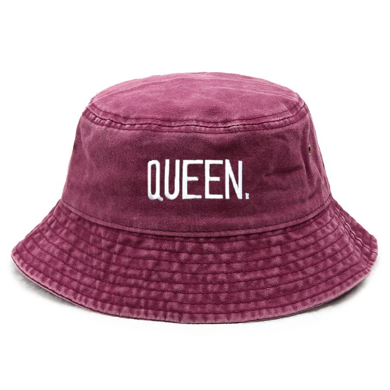 Vintage Fashion Queen - Kraliçe Yıkama Vintage Kova Şapka Yeni