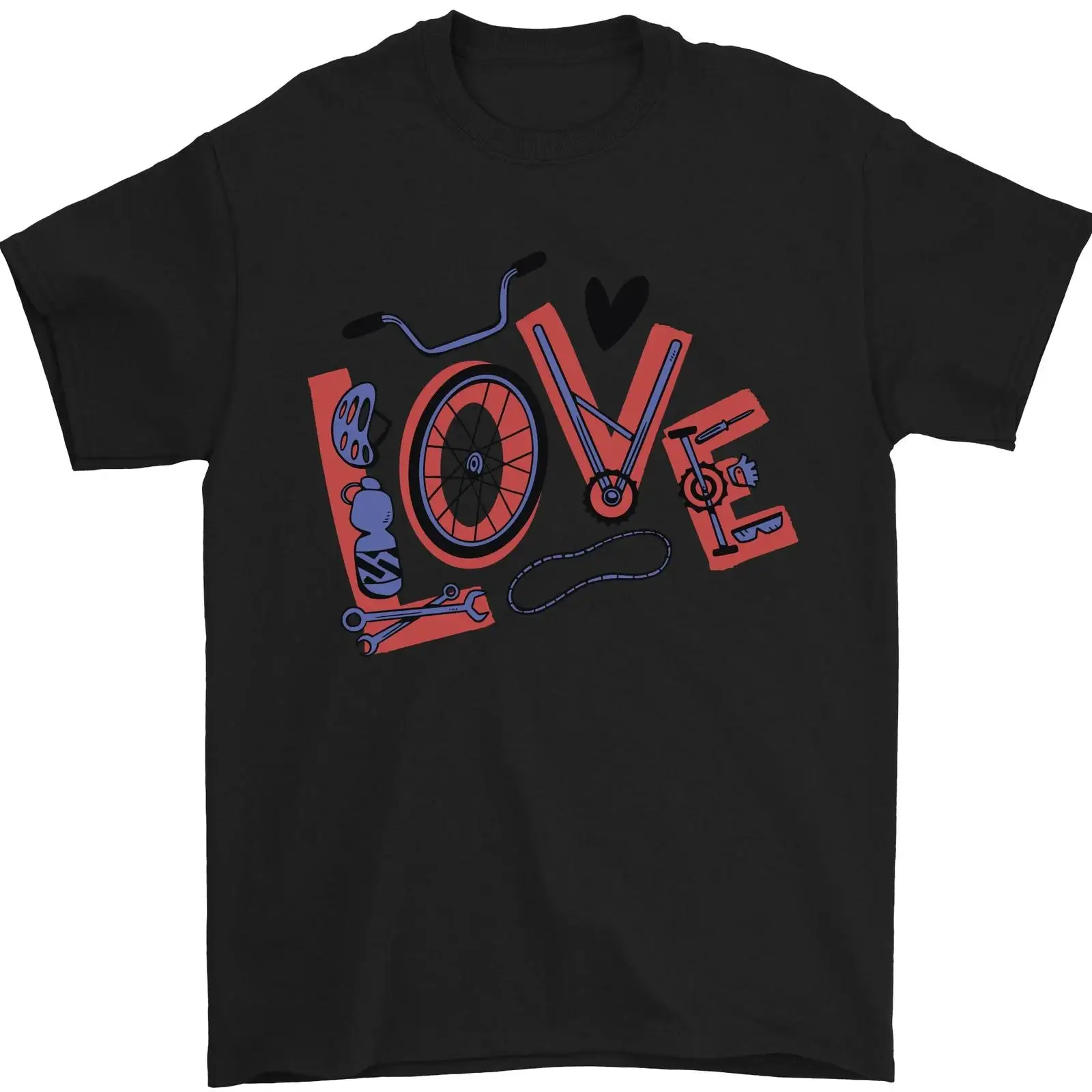 Vintage Fashion Herren - Love Fahrrad Lustig Herren 100 Pamuk