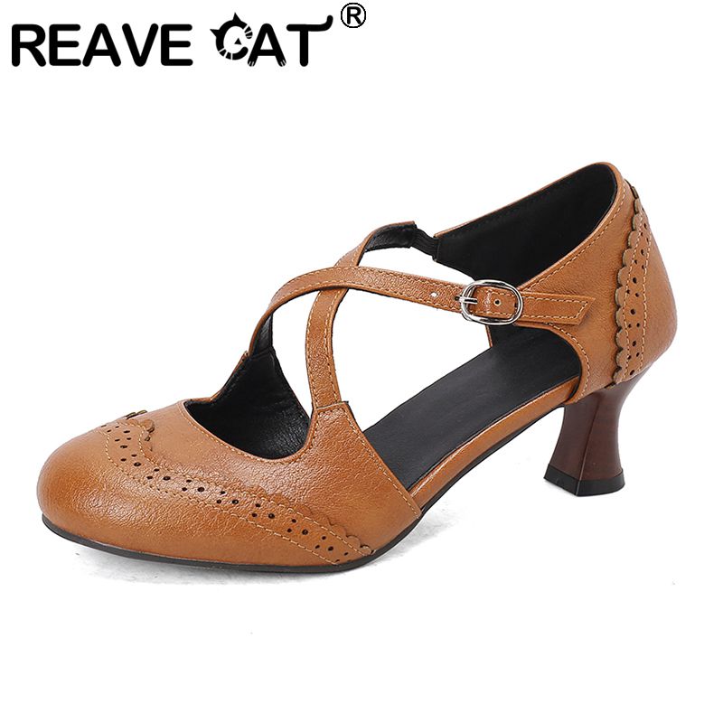 Vintage Fashion Ladies - REAVE KEDI Vintage Kadınlar Günlük Pompalar