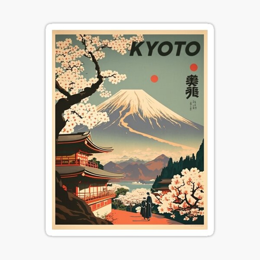 Vintage Fashion Kyoto - Kyoto Japonya Vintage Seyahat Sanatı Poster