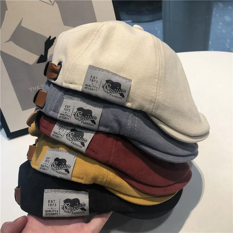 Vintage Fashion Hats - Pamuk Peaky Blinders Erkekler Için Caps