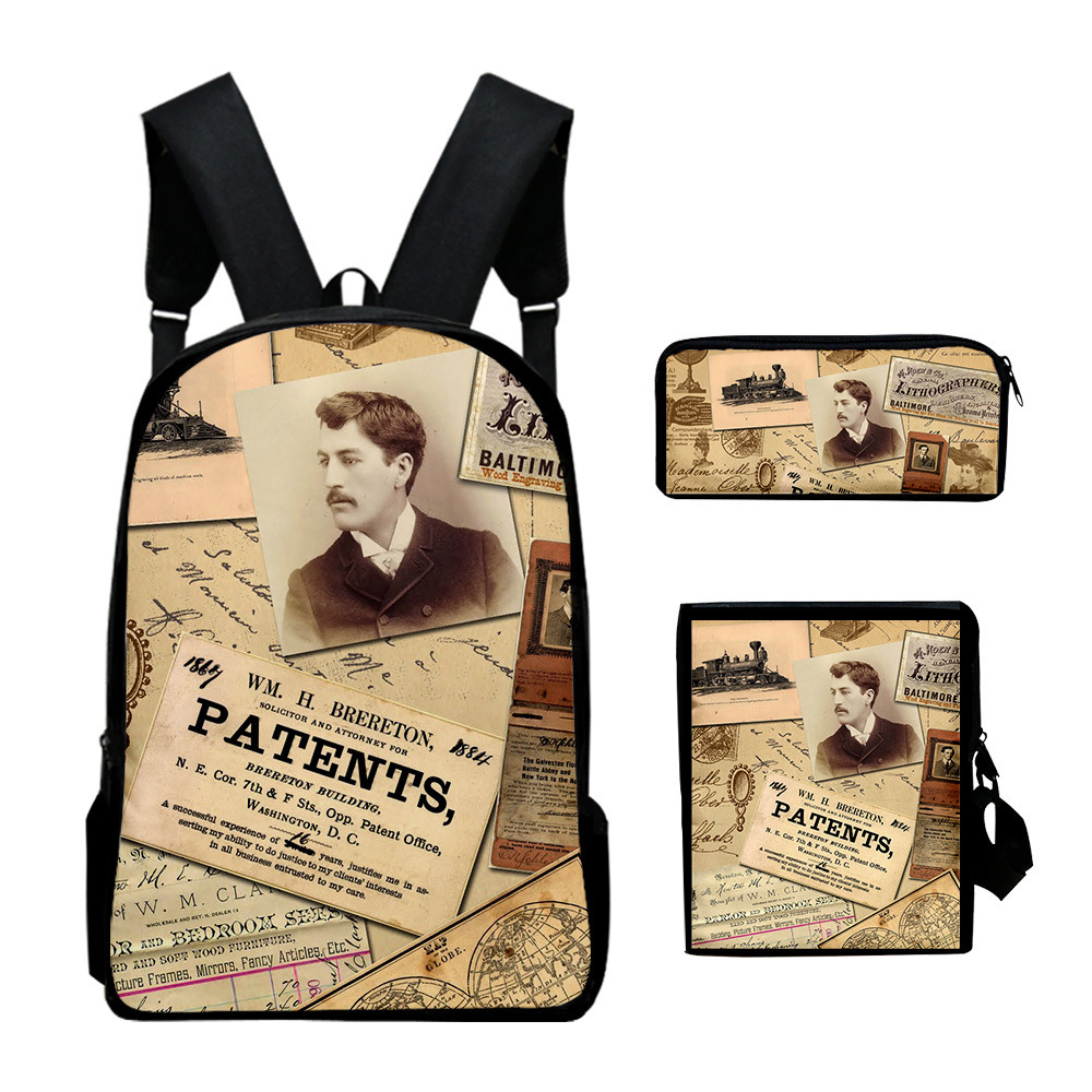 Vintage Fashion Newspaper - Klasik Popüler Vintage gazete 3D Baskı