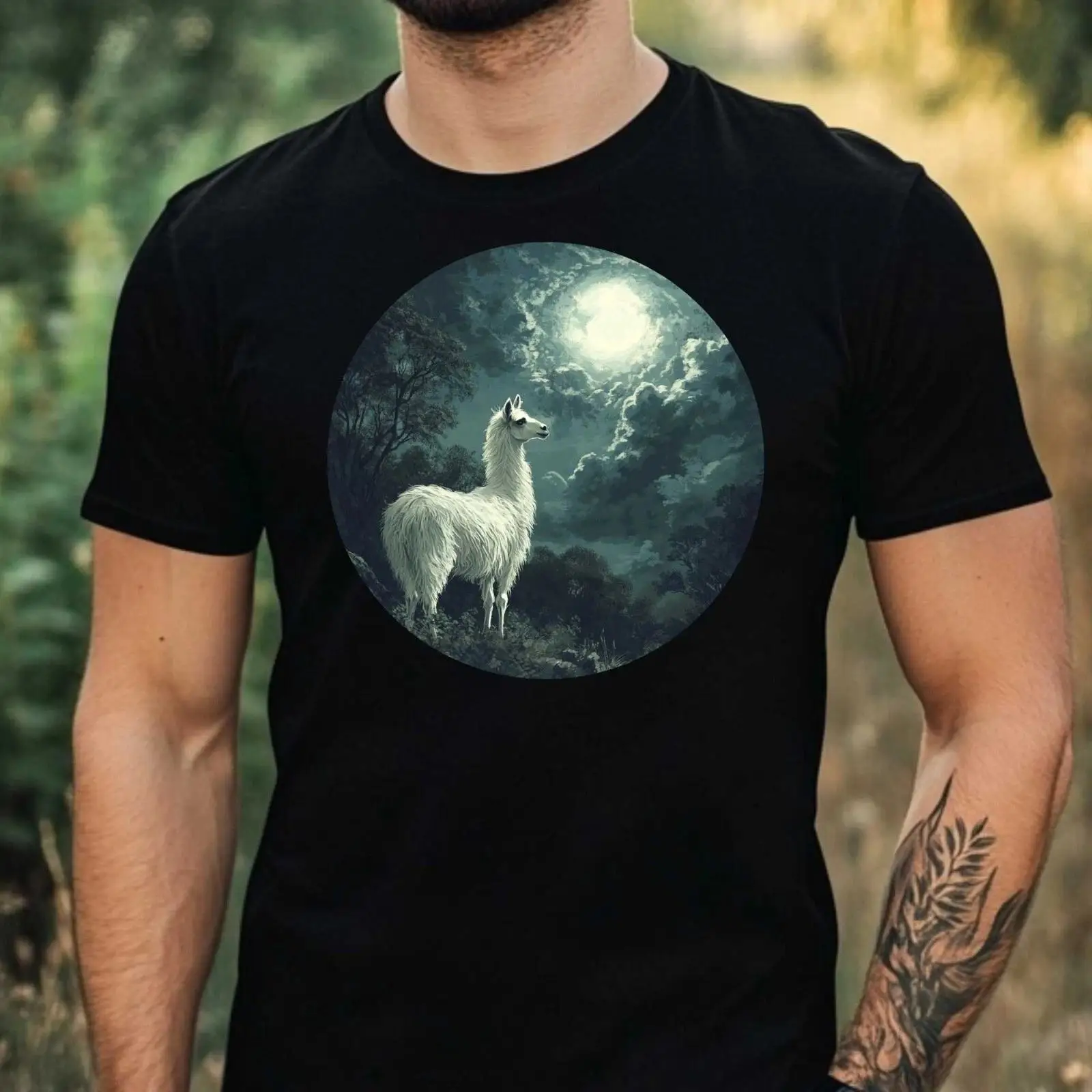 Vintage Fashion Herren - Erkek Alpaka Ay Işığı Motifli Pamuklu