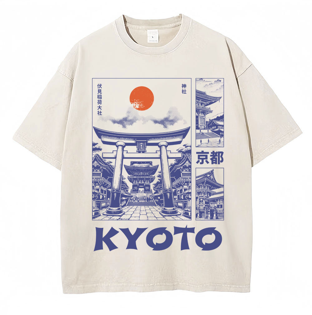 Yıkanmış Japon Tarzı Kyoto Gra - Vintage Fashion Kyoto incelemesi ve fiyatı