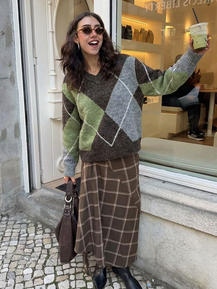 HH Kadın Moda Baklava Desenli  - Vintage Fashion Trends 2026 incelemesi ve fiyatı