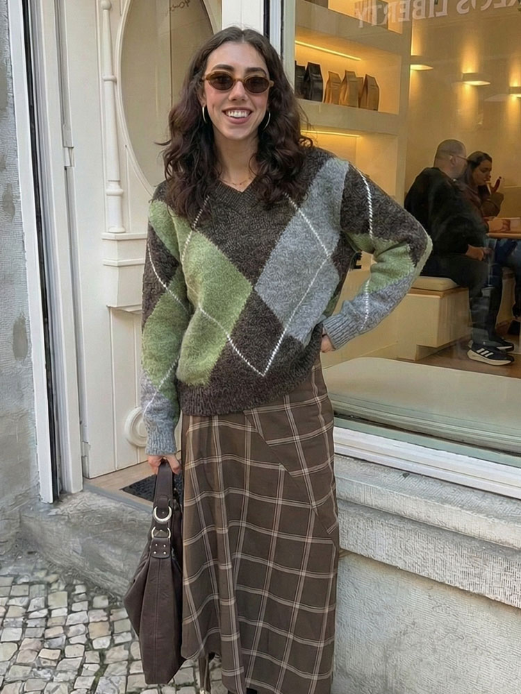 HH Kadın Moda Baklava Desenli  - Vintage Fashion Trends 2026 incelemesi ve fiyatı