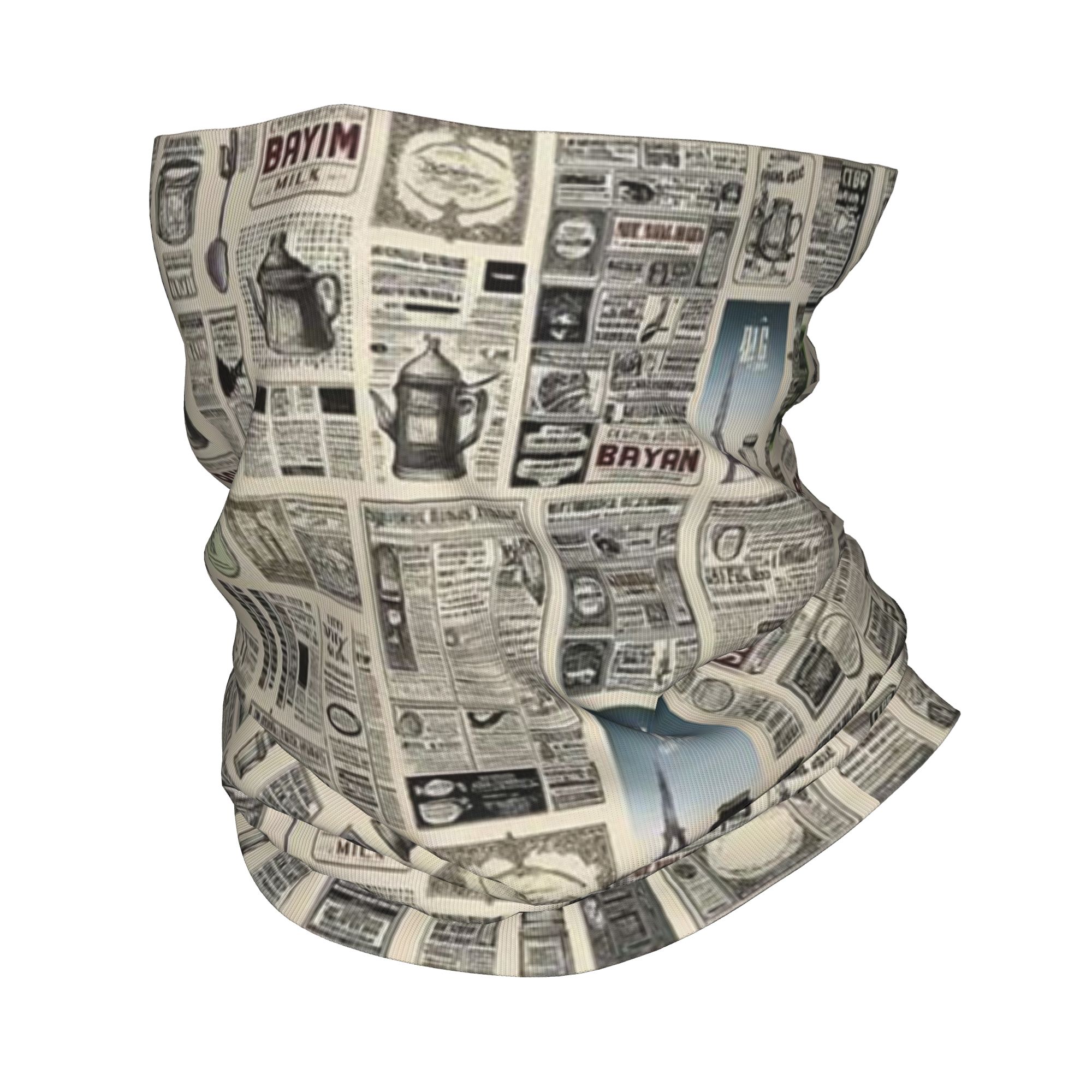 Vintage Gazete Desenli Bandana - Vintage Fashion Newspaper incelemesi ve fiyatı