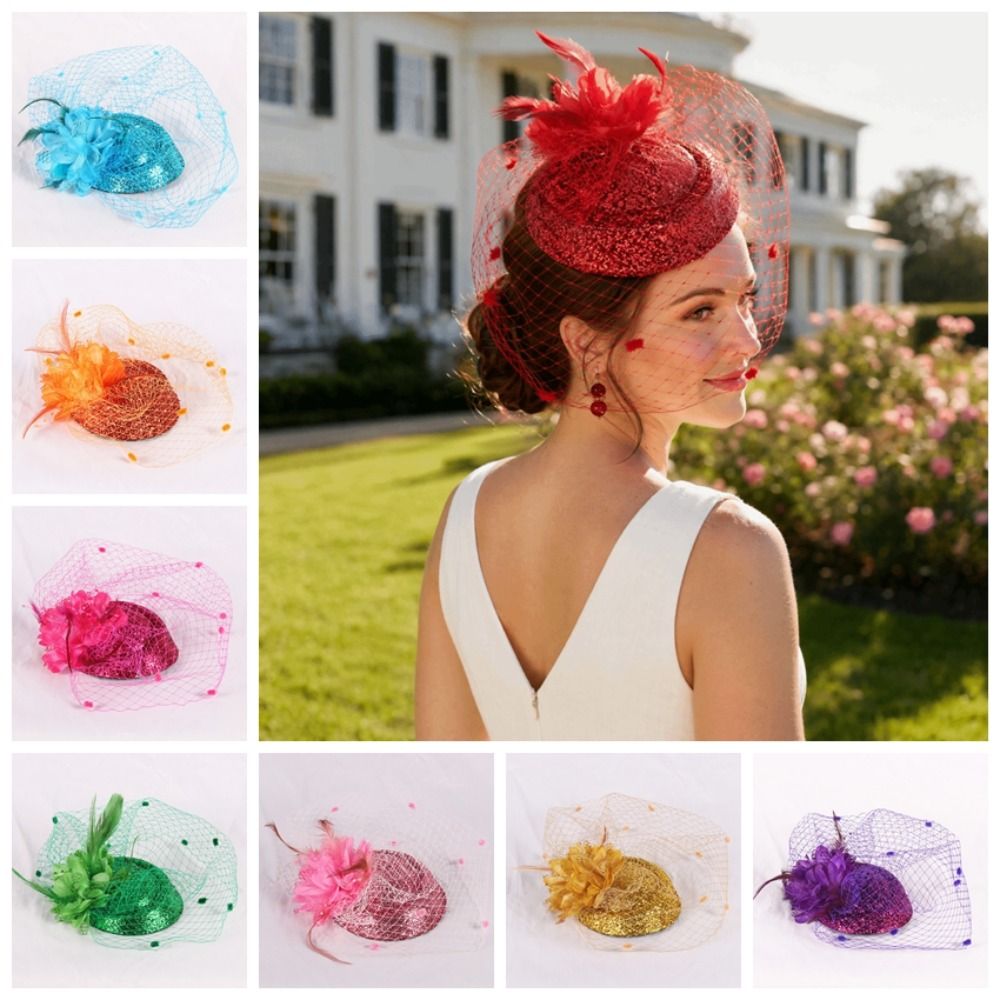 Moda Polyester Gelin Çiçekli D - Vintage Fashion Hats incelemesi ve fiyatı