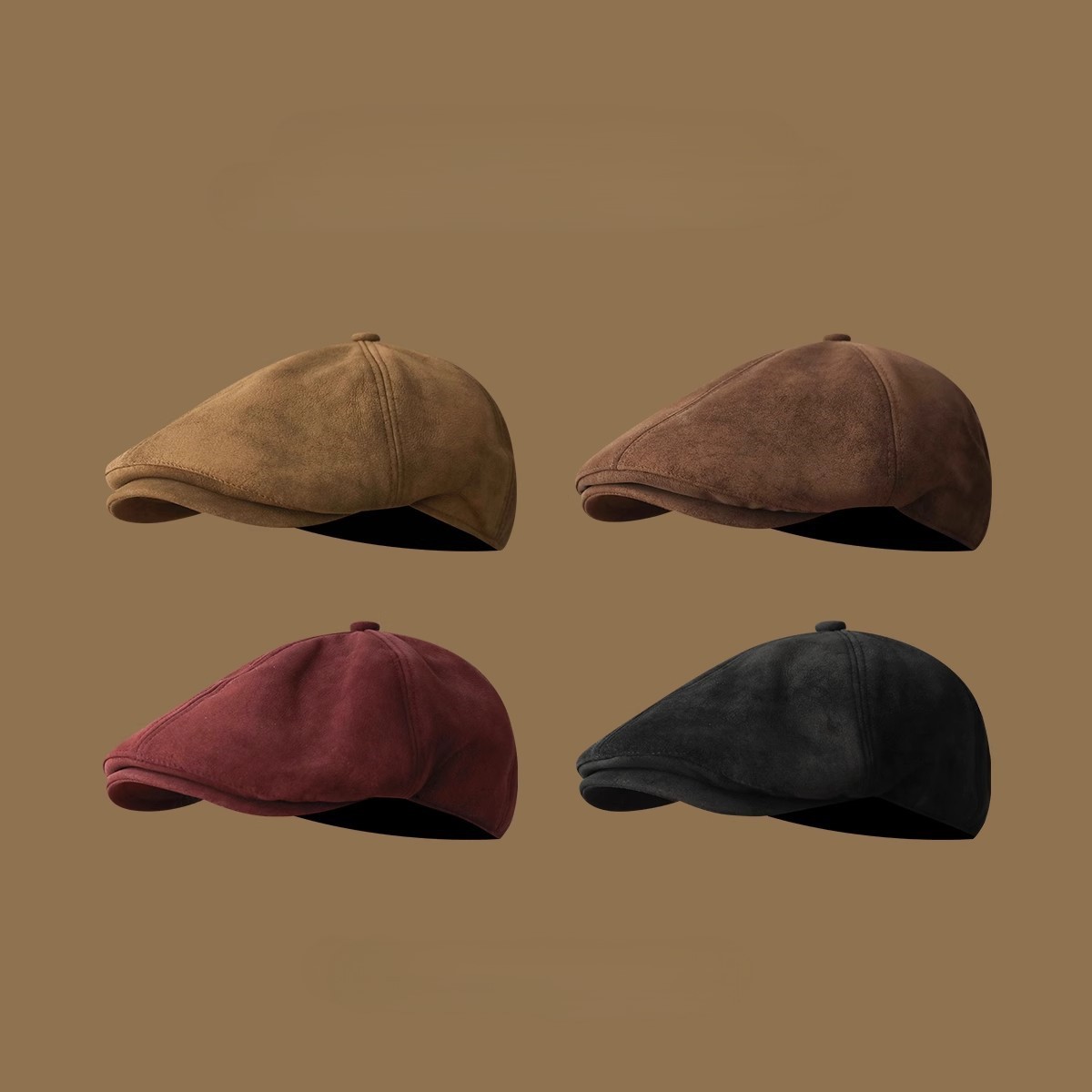 Vintage Süet Newsboy Şapka, Er - Vintage Fashion Hats incelemesi ve fiyatı
