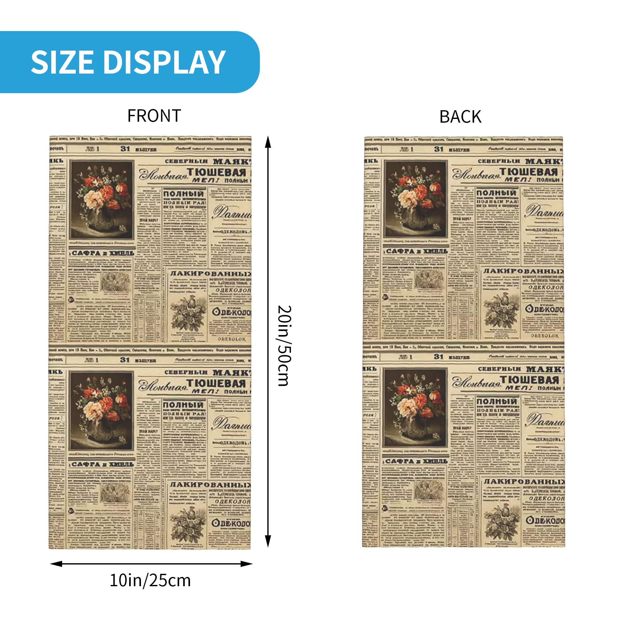 Vintage Gazete Baskılı Bandana - Vintage Fashion Newspaper incelemesi ve fiyatı