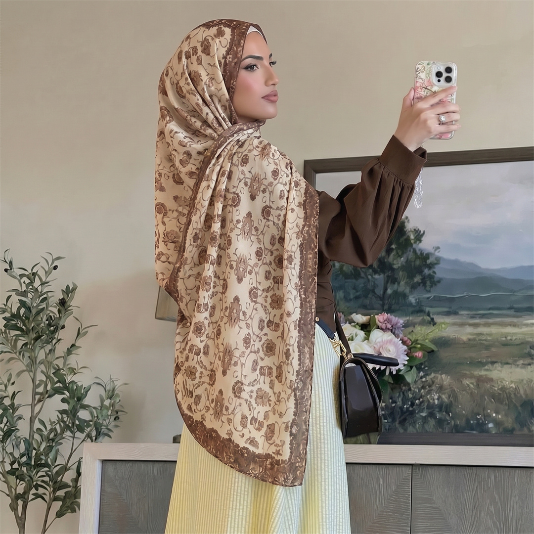 Vintage Çiçek Baskılı Hicab Yu - Vintage Fashion Ladies incelemesi ve fiyatı